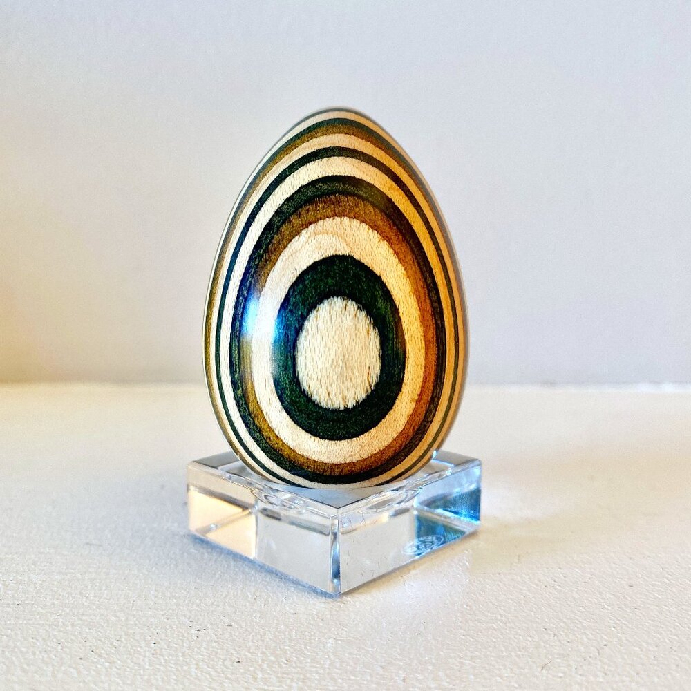 3 For $25 Turned Wood Egg